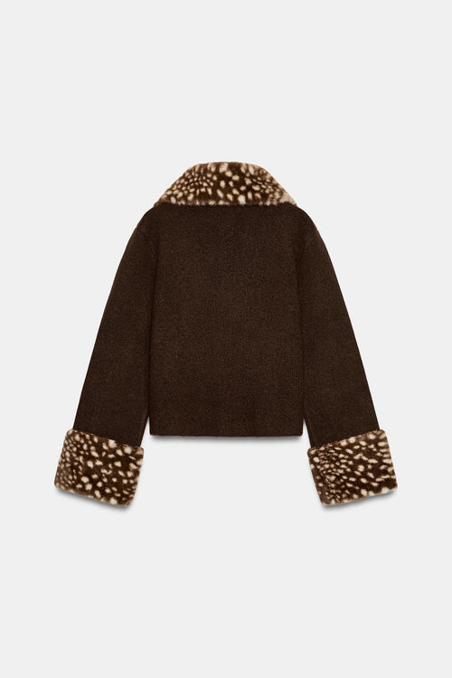 Bambi Faux Fur Cardigan