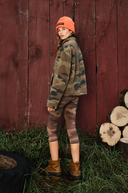 Woodland Camo Fleece Jacket